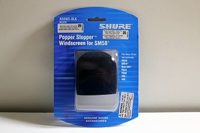 Shure SM58 microphone foam windscreen