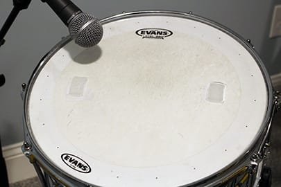 Shure SM58 mic review - recording snare drum