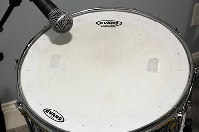 Shure SM58 mic review - recording snare drum